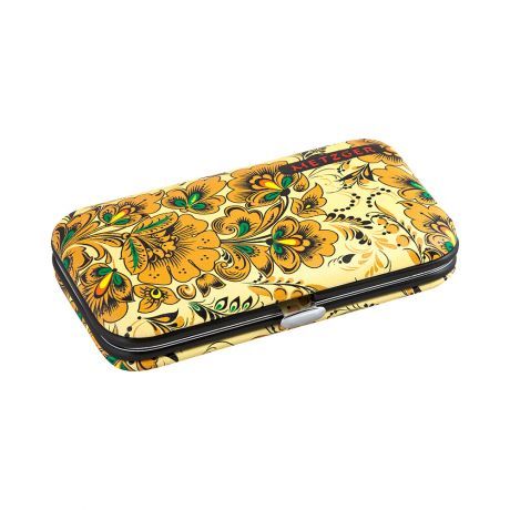 Маникюрный набор Metzger, Оранжевая хохлома (6 предметов) MS-3957(4)-Small