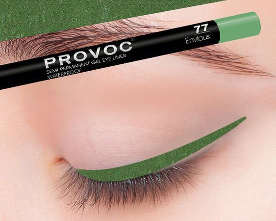 Гелевая подводка в карандаше для глаз Provoc Gel Eye Liner №77 Envious