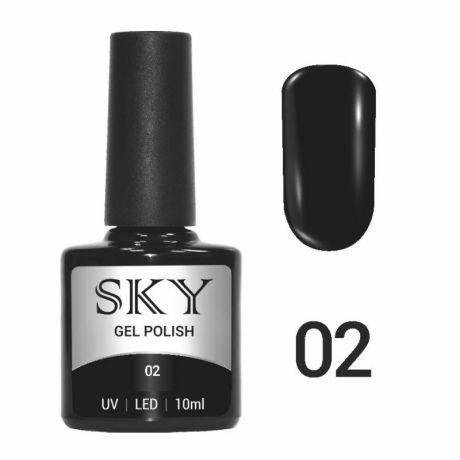 №002 Гель-лак 3-х фазный SKY  GC 10мл (черный)