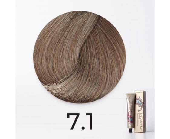 Краска для волос FarmaVita Life Color Plus 7.1 пепельный блондин, 100мл
