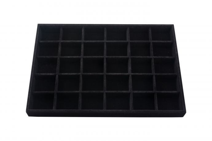 Коробка E.co Nails бархатная с ячейками для демонстрации страз