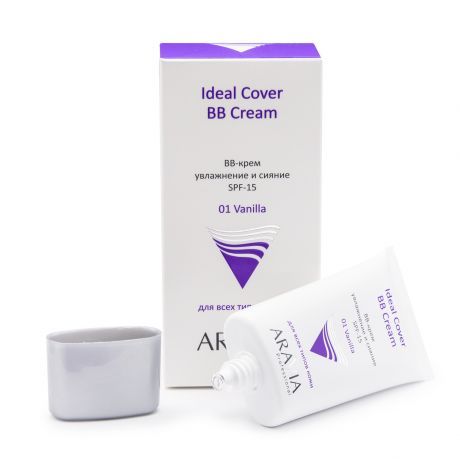BB-крем увлажняющий SPF-15 Ideal Cover "ARAVIA Professional" BB-Cream Vanilla 01, 50 мл