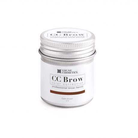 Хна для бровей CC Brow (dark brown) в баночке (темно-коричневый), 5 гр