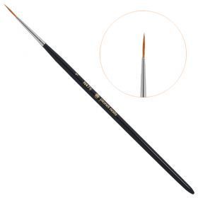 Кисть Planet Nails  круглая  длинная для дизайна  №1 (475.1) 