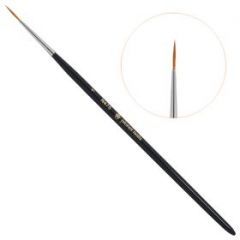 Кисть Planet Nails  круглая  длинная для дизайна  №1 (475.1)