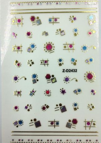 Наклейки для ногтей Z-D2432