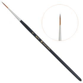 Кисть Planet Nails  круглая  длинная для дизайна  №2 (475.2)