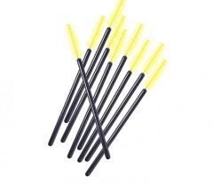 Щеточка для ресниц одноразовая черно- желтая Neicha