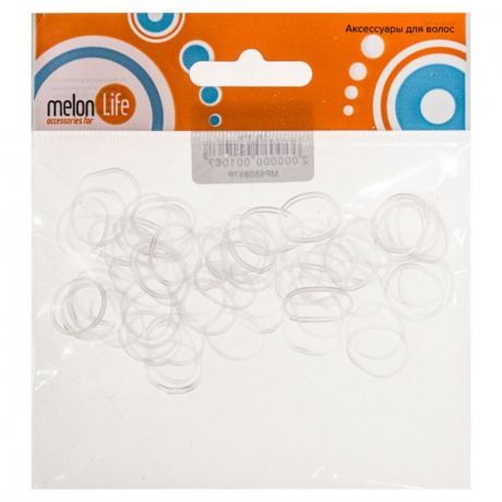 Резинки mini силиконовые прозрачные Melon Pro в пакете MP650897Р