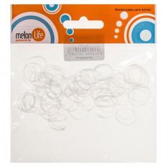Резинки mini силиконовые прозрачные Melon Pro в пакете MP650897Р																			