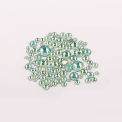 №47 Стразы E.Co Nails зеленые опалы микс размеров(100 шт.)