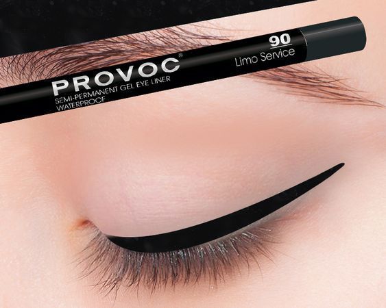 Гелевая подводка в карандаше для глаз Provoc Gel Eye Liner №90 Limo Service .