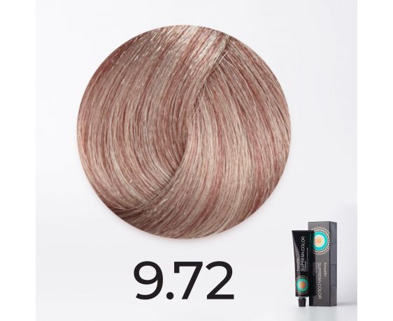 Краска для волос FarmaVita Suprema 9.72 очень светлый блондин коричнево-перламутровый. 60мл