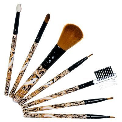 Набор макияжных кистей, 7 предметов , змея