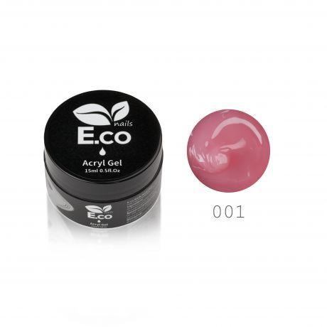 Полигель (акригель) для ногтей розовый, в банке E.co Nails №01, 15 гр