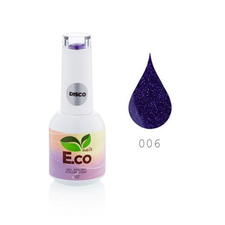 Гель-лак для ногтей светоотражающий E.co Nails Disco №06, 10мл.