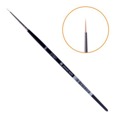 Кисть Planet Nails круглая для дизайна №5/0, синтетический ворс