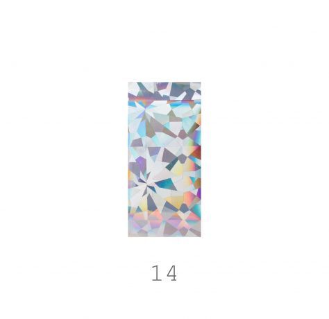 Фольга E.Co Nails для дизайна ногтей в пакете №14