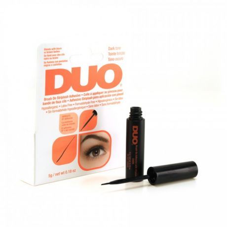 Клей для накладных ресниц с витаминами с кистью, черный Ardell Duo Brush On Dark Adhesive 5 г