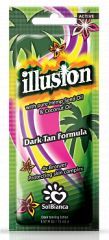 Крем для солярия с маслом конопли, кокоса, 4-компонентный бронзатор SolBianca Illusion 15 мл.