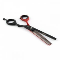 Ножницы парикмахерские филировочные Mizuka PBS-EP-32161 Black/Red (6.0")