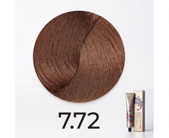 Краска для волос FarmaVita Life Color Plus 7.82/7.72 блондин коричнево-перламутровый, 100мл