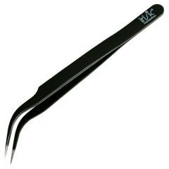 Пинцет для ресниц изогнутый, длина 12,5 см