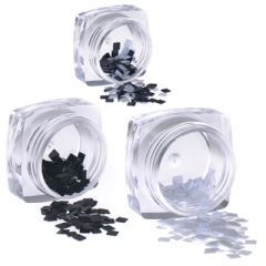 Фигурки пластик &quot;квадратики&quot; (черные, белые)