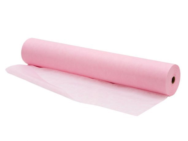 Простыня одноразовая White line 70*200  15  розовый №100 рол