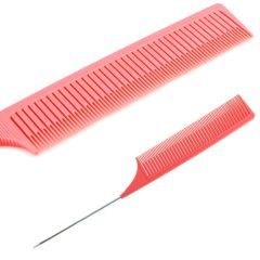 Расческа для вуального мелирования с металлическим хвостиком VEIL, чёрный