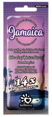 Крем для солярия 14 бронзаторов, масло конопли, зеленый чай,  виноград SolBianca Jamaica 15 мл.