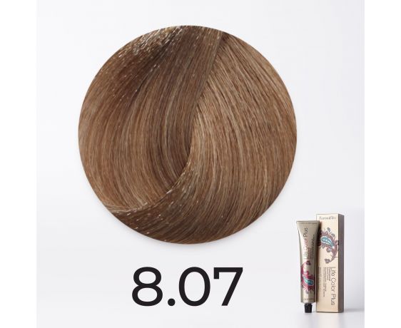 Краска для волос FarmaVita Life Color Plus 8.07 холодный светлый блондин, 100мл