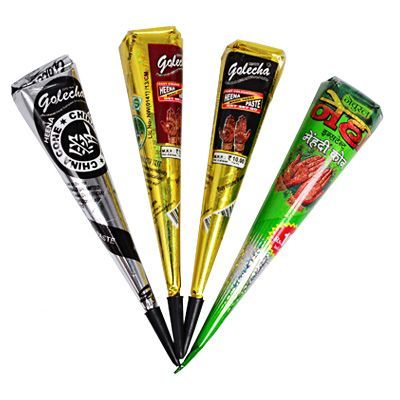 Хна для мехенди №2 Коричневая в конусе, 25гр(в ассорт) 