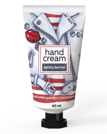 Крем Milv для рук защитный с пчелиным воском "Вишневый цветок" 40 мл.