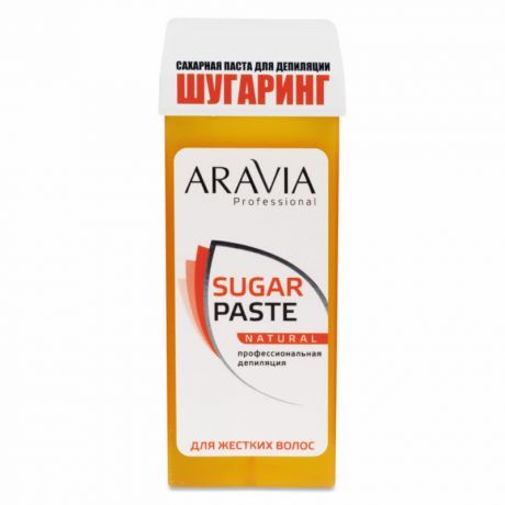 Сахарная паста для депиляции в картридже мягкой консистенции ARAVIA Professional Натуральная 170г.