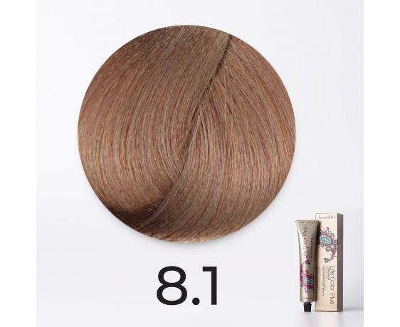 Краска для волос FarmaVita Life Color Plus 8.1 светлый пепельный блондин, 100мл