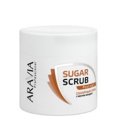 Скраб для тела сахарный с маслом миндаля ARAVIA Professional 300мл.
