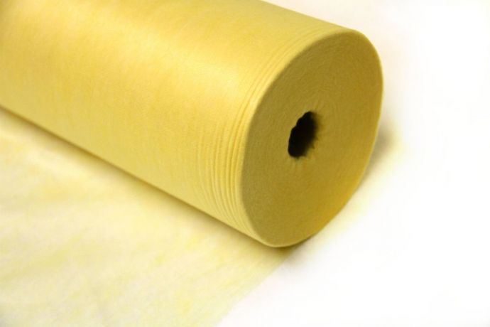 Простыня 200х70 cм, в рулоне желтый Standart 100/600