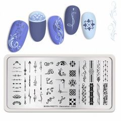 Пластина для стемпинга 12*6 см BORN PRETTY 48228 BP-L003, Decoration.1шт