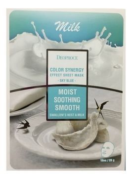 ДП SHEET Маска тканевая молочная Deoproce color synergy effect Sheet Mask SKY blue,  20г