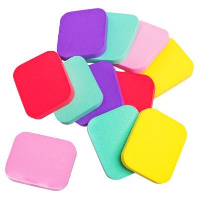 Набор спонжей прямоугольных цветных 25 шт.