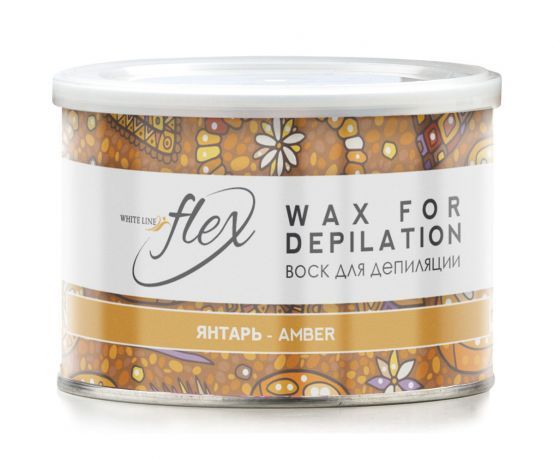 Воск для депиляции теплый в банке Янтарь ITALWAX Flex 400 мл