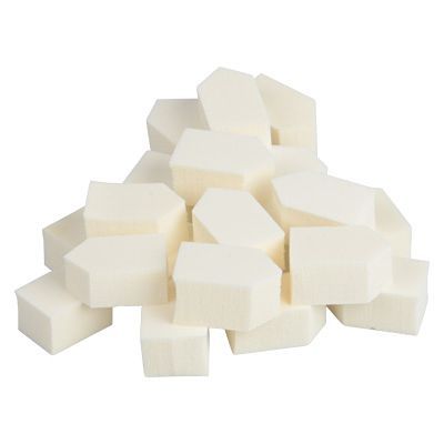 Набор спонжей трапециевидных белых, 20шт.