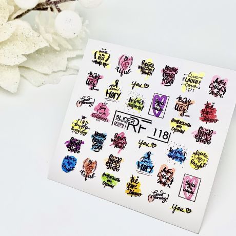 Слайдер для дизайна ногтей 118