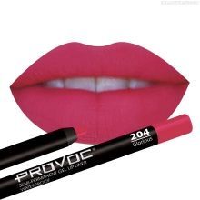 Гелевая подводка в карандаше для губ Provoc Gel Lip Liner №204 Glorious  (красно-малиновый)