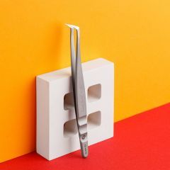 Пинцет профессиональный для ресниц (башмачок, 65') Staleks Expert 40 TYPE 12