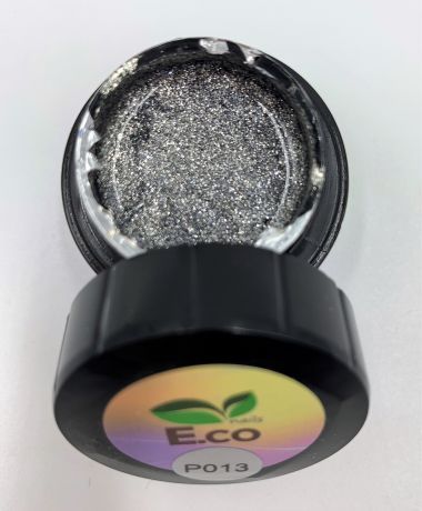 Гель-лак для ногтей с блестками E.co Nails Platinum P013 5мл.