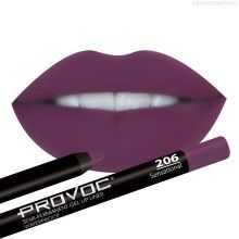 Гелевая подводка в карандаше для губ Provoc Gel Lip Liner №206 Sensational (сливовый)