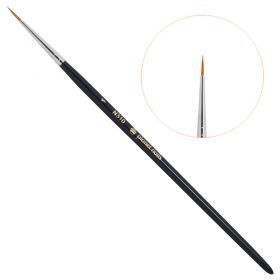 Кисть Planet Nails акриловая круглая для дизайна  №1 (310.1)