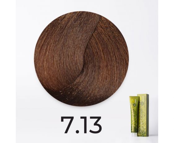 Краска для волос FarmaVita B.Life Color 7.13 Блондин пепельно-золотистый, 100мл